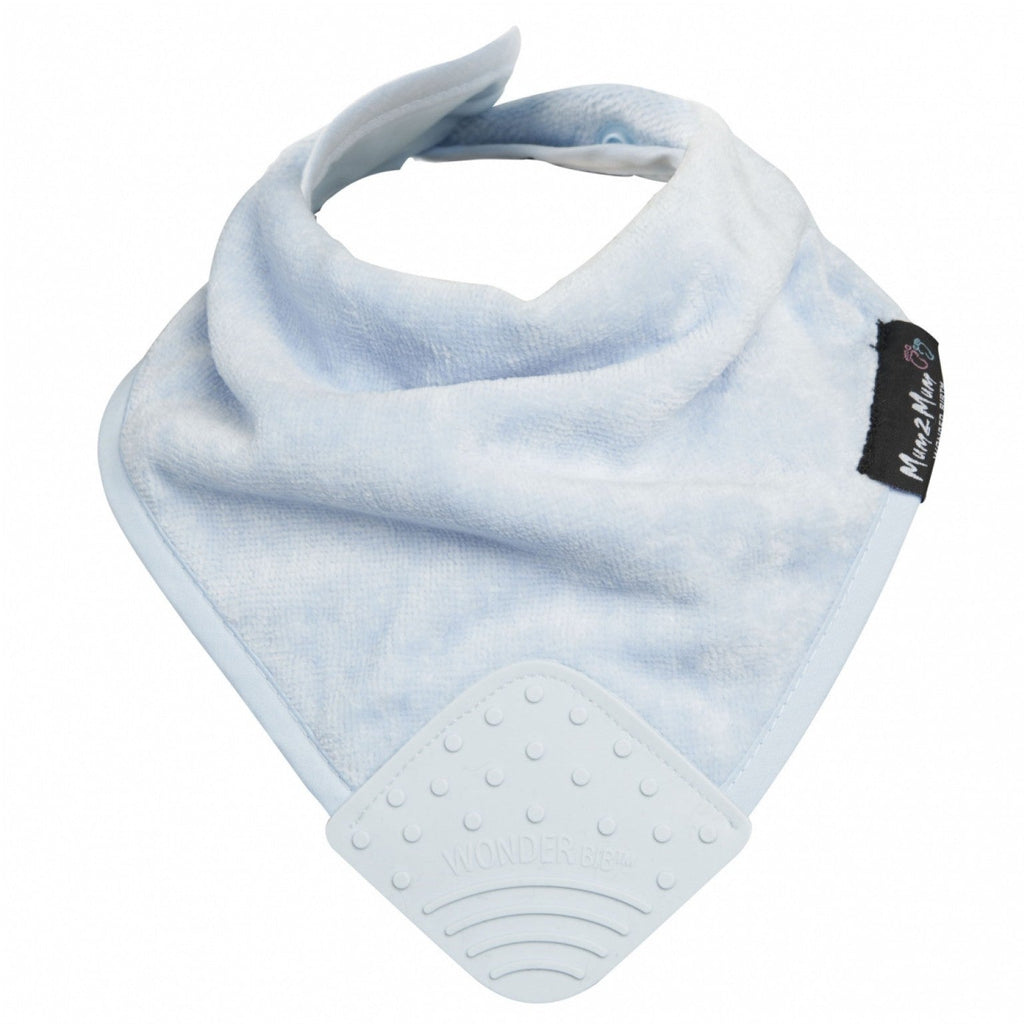 Mum 2 Mum Teething Bandana Wonder Bib - Baby Blue - Baby&More