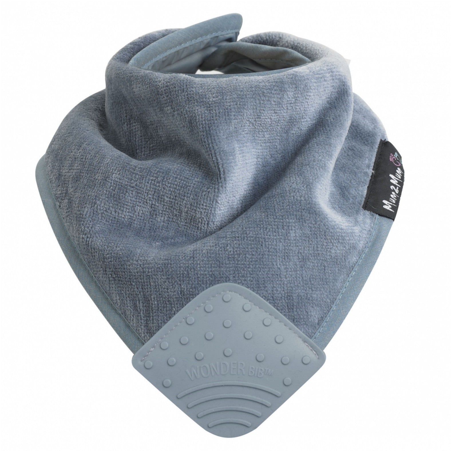 Mum 2 Mum Teething Bandana Wonder Bib - Grey - Baby&More