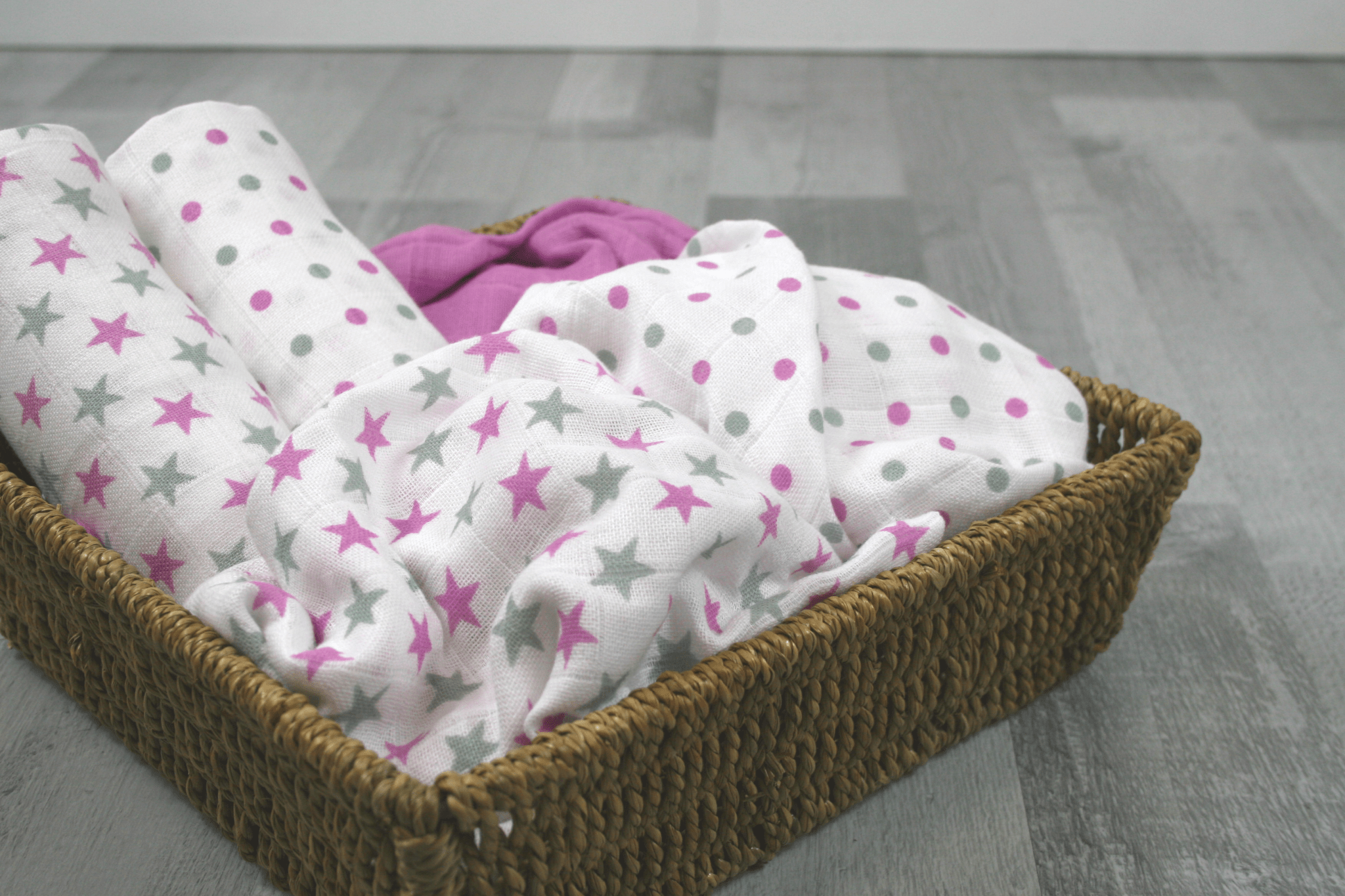 Muslin Squares - 12 Pack - Spots & Stars - Baby&More