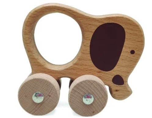 Wooden Animals on Wheels - Baby&More